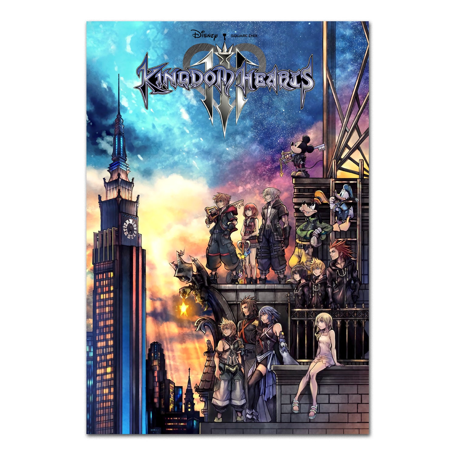 Kingdom Hearts III Key Art poster print